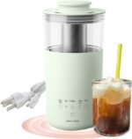 5-In-1 Portable Electric Kettle DIY Differen Drinks, 110V Milk Tea Machine Coffee Maker Auto Stir Milk Foam Maker 350ML Personal Travel Mug, 7Minutes Fast Boiling - Image 2