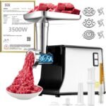 5.0 Upgrade Electric Meat Grinder【3500W Super Motor】【SGS Certified SUS304 Blade & Plate】3-Second Fast Meat Grinding, Perfect For Meat Grinders For Home Use (BLACK) - Image 2