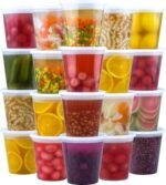 50 Set 32 oz Deli Containers with Lids, Leak-Proof BPA Free Plastic Take Out Bowls, Food Storage Containers for Takeout Meal Prep Storage, Freezer, Microwave & Dishwasher Safe - Image 2