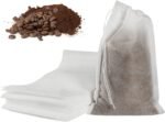 50pcs No Mess Cold Brew Bags, 4x6 inch Disposable Coffee Filter Bag Fine Mesh Brewing Drawstring Pouches for Iced Coffee Hot Tea Herb Spice - Image 2