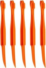 5Pcs Orange Plastic Peeler Remover Multifunctional Easy Open Fast Peeling Knife Citrus Lemon Cutter Fruit Opener Tools Graters, Peelers and Slicers(ZS425) - Image 2