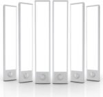 6 Pack Under Cabinet Lighting Wireless, 32 LED Rechargeable Battery Motion Sensor Light Indoor, Stick On Magnetic Closet Lights, Under Counter Lights for Kitchen, Stairs, White 8 in - Image 2