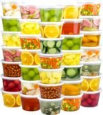 60 Sets (120-Piece) Deli Containers with Lids 16 oz, Leak-Proof & BPA Free Airtight Takeout Plastic Food Storage Containers for Soup, Freezer/Microwave/Dishwasher Safe - Image 2