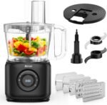 7-in-1 Professional Food Processor, 1000W Powerful Electric Vegetable Chopper, 14-Cup XL Bowl, Large Feed Chute, Cheese Shredding, Meat Chopping, Shredding and Slicing, Mixing and Doughing - Image 2