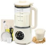 8-in-1 Nut Milk Maker Machine, 50oz Glass Soy Almond Oat Milk Maker with 20 Blades, Delay Timer, Constant Temperature, Self-Cleaning, Overheat Protection, Recipe Included - Image 2