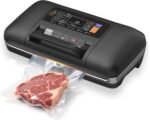 85Kpa Vacuum Sealer Machine - Kitchen Gifts, 10-in-1 Full Automatic Food Saver with Easy-Lock Handle, Built-in Cutter & Roll Storage for Dry/Moist Foods, Includes Bags & External Hose - Image 2