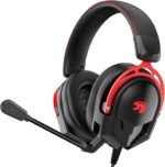 A88 Gaming Headset with Mic for Ps5, Pc, Xbox One Series X/s, Ps4, Switch, Stereo Wired Noise Cancelling Headphones with Microphone for Computer, Laptop, Mac, Nintendo, Games (Red) - Image 2