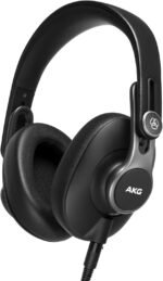 AKG Pro Audio K371 Wired Over-Ear, Closed-Back, Foldable Professional Recording Studio Headphones, Studio Monitor Mixing, Podcast, DJ Stereo Headsets, Black - Image 2