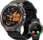 AMAZTIM Smart Watches for Men,60 Days Extra-Long Battery, Rugged Military Bluetooth Call(Answer/Dial Calls),1.43" Ultra HD AMOLED Display,Full Metal Body SmartWatch Compatible iPhone and Android - Image 2