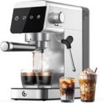 AMZCHEF Espresso Coffee Machine | 20 Bar Pressure System | LED Touch Screen | Compact Design Perfect for Home & Office | 41oz Water Tank - Image 2