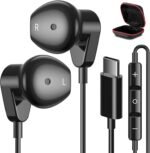 APETOO USB C Headphone for iPad iPhone 17 16 Pro Max 15 Plus, Samsung S25/S24/S23/S22/S21, HiFi Stereo Type C Earphones USB-C Wired Earbuds with Microphone Volume Control for Pixel/OnePlus/Android - Image 2