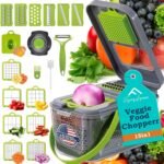 APSARAS USA Pro 18 in1 Vegetable Chopper, Food Chopper with Container, Veggie Slicer & Cutter for Onion Salad,Kitchen Gadgets Accessories,Home Essential Gadget&Kitchen,1.8L - Image 2