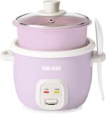 AROMA® CoreCoat Rice Cooker with Pop-Up Food Steaming Basket (4 Cups Cooked, 2 Cups Uncooked) - Image 2