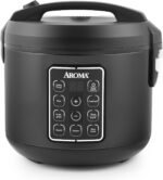 AROMA® Digital Rice Cooker, Multicooker, 6-Cup (Uncooked) / 12-Cup (Cooked), Steamer, Slow Cooker, Oatmeal Cooker, Grain Cooker, Auto Keep Warm, 3 Qt, Black, ARC-966BD - Image 2