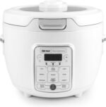 AROMA® Professional Digital Rice Cooker, 10-Cup (Uncooked) / 20-Cup (Cooked), Slow Cooker, Multicooker, Steamer, Oatmeal Cooker, Auto Keep Warm, Sauté-then-Simmer®, 4 Qt, White, ARC-1230W - Image 2