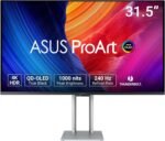 ASUS ProArt Display 32” 4K HDR QD-OLED Professional Monitor (PA32UCDM) - UHD, Ultra-Slim, 240Hz, 0.1ms, Auto Calibration, Dolby Vision, 99% DCI-P3, ΔE - Image 2