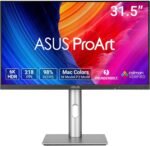 ASUS ProArt Display 32” 6K Professional Monitor (PA32QCV) - IPS, 6K (6016 x 3384), 98% DCI-P3, LuxPixel™, ΔE < 2, Calman Verified, Thunderbolt 4, DisplayHDR600, Auto KVM, DisplayWidget, 3 yr Warranty - Image 2