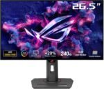 ASUS ROG Strix 27” 1440P OLED Gaming Monitor (XG27AQDMG) - QHD, Glossy OLED, 240Hz, 0.03ms, Custom Heatsink, Anti-flicker,Uniform Brightness, G-SYNC Compatible, 99% DCI-P3, DisplayWidget, 3yr warranty - Image 2
