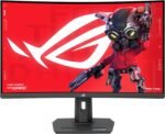 ASUS ROG Strix 32” 1440P USB-C Curved HDR Gaming Monitor (XG32WCS) - QHD, 180Hz, 1ms, Fast VA, Extreme Low Motion Blur Sync, FreeSync, DisplayWidget, Tripod Socket, AI Technology, 3 yr Warranty - Image 2