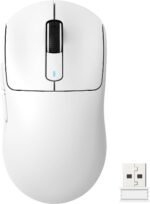 ATTACK SHARK X3 Lightweight Wireless Gaming Mouse with Tri-Mode 2.4G/USB-C Wired/Bluetooth,26K DPI, PAW3395 Optical Sensor,Kailh GM8.0 Switch,5 programmable Buttons for PC/Win/Mac(White) - Image 2