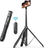 ATUMTEK 51" Selfie Stick Tripod, All in One Extendable Phone Tripod Stand with Bluetooth Remote 360° Rotation for iPhone and Android Phone Selfies, Video Recording, Vlogging, Live Streaming, Black - Image 2