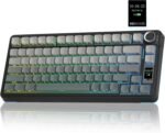 AULA S75 PRO Wireless Mechanical Keyboard with Screen&Knob, Tri-Mode Hot Swappable Gaming Keyboard 75%, Pre-lubed Switches, RGB Backlit, Side Printed PBT Keycaps, Creamy Sounding Computer Keyboards - Image 2