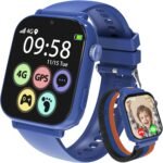 AXYWINBO Kids Smart Watches for Boys Girls 4g GPS Call Text-Smart Watch for Kids Game Camera Pedometer Alarm Clock Calculator-Kid Watches Gifts for Boys Girls 4-12 Blue - Image 2