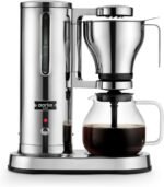 Aarke Coffee Maker - Electric 10 Cup / 42 fl oz Drip Brewer with Automatic Drip-Stop, Glass Carafe, Brews Full Pot in Under 6 Minutes, SCA Certified, Stainless Steel - Image 2