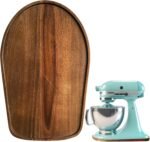 Acacia Wood Mixer Slider Mat for Kitchen Aid 4.5-5 Qt Tilt-Head Stand Mixer Kitchen Appliance Slider Tray Countertop Storage Attachments - Image 2