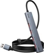 Aceele 10Gbps USB 3.2 Hub with 4 USB A 3.2 Ports, USB 3.2 Gen 2 Splitter with 4ft Extented Long Data Cable and Type-C Power Port, for Chromebook,Surface Pro 3,iMac,PS4 Flash Drive Data and More - Image 2