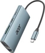 Acer USB C Hub with 4k HDMI, 9-in-1 USB C to Ethernet Adapter, 5Gbps USBA 3.0 Docking Station, VGA Splitter, SD Card Reader, PD 100W Charging for MacBook, Acer, Laptops, Surface and More - Image 2