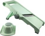 Adjustable Safe Mandoline Slicer for Kitchen, Stainless Steel Multifunction Vegetable & Fruit Cutter, Onion Potato Tomato Cabbage Apple Lemon Slicer Cutter, Multipurpose Veggie Slicer. - Image 2