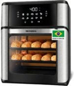 Air Fryer Oven 1800W, 12.7QT Capacity, Touchscreen Panel, Automatic Shut-Off, Toaster + Airfryer – Black & Stainless Steel – Mondial - Image 2