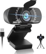 Akyta Webcam for PC, 1080P Webcam with Microphone/Tripod/Privacy Cover/Wide Angle 110°, Plug & Play, USB Web Camera for Laptop Desktop Computer & Video Calling/Streaming/Zoom Conference ﻿ - Image 2
