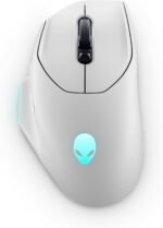 Alienware Wireless Gaming Mouse AW620M - Wireless/Wired, 1 x USB - 4 pin USB Type A, 26000 dpi, 3.52oz (99g) Weight, 7 Buttons, Non-Slip Grip, up to 140 Hours of Gaming - Lunar Light - Image 2