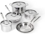 All-Clad D3 3-Ply Stainless Steel Cookware Set 10 Piece, Induction, Oven Broiler Safe 600F, Kitchen Cooking Set w/ Frying Pans, Saucepans, Saute Pan, Stockpot and Soup Pot, Pots and Pans, Silver - Image 2
