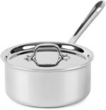 All-Clad D3 3-Ply Stainless Steel Sauce Pan with Lid 3 Quart, Induction, Oven Broiler Safe 600F, Multipurpose, Compatible w/ All Cooktops, For Restaurant or Home Kitchen, Pots & Pans, Cookware, Silver - Image 2