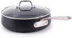 All-Clad HA1 Expert Hard Anodized Nonstick Sauté Pan with Lid (4 Qt, 12") Dishwasher-Friendly, Oven-Safe Up to 500°F & Compatible with All Stovetops (Gas, Electric & Induction) - Black - Image 2