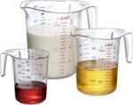 Amazing Abby - Melissa - Plastic Measuring Cups (3-Piece Set), Food-Grade Measuring Jugs, 1/2/4-Cup Capacity, Unbreakable, Stackable, Dishwasher-Safe, Great for Oil, Vinegar, Flour, and More - Image 2
