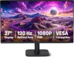 Amazon Basics 27-inch Computer Monitor 120 Hz, 1080P, HDMI, DP, VGA, VESA Compatible for Office,Home - Image 2