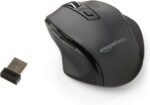 Amazon Basics Portable Wireless Computer Mouse, Ergonomic, 2.4 GHz Optical, DPI Adjustable, Easy to Use, Compatible With PC, Mac, Laptop, Black - Image 2