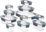 Amazon Basics Tritan Plastic Food Storage Containers with Airtight Locking Lids, 11 Containers, Clear, 22-Piece Set - Image 2