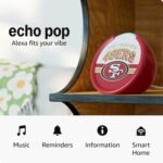 Amazon Echo Pop (newest model) | Officially Licensed NFL Limited-Edition | San Francisco 49ers ('25-26 Season Design) - Image 2