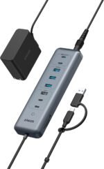 Anker 11-in-1 10Gbps Data USB-C Hub, Splitter with 4 USBA and 4 USBC Ports, 100W PD-in, 2-in-1 USB-Connector, for Laptop, MacBook, iPad and More(65W Adapter Included) - Image 2