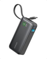 Anker Nano Power Bank, 10,000mAh Portable Charger with Built-in USB-C Cable, 30W Recharging, 30W Max Output with USB-C&A, for iPhone 16/15 Series, MacBook, Galaxy, AirPods, and More - Image 2