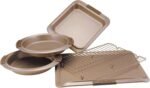 Anolon Advanced Nonstick Bakeware Set / Baking Pans with Grips - 5 Piece, Brown - Image 2
