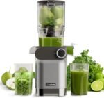 Anybear Cold Press Juicer 200W Masticating Slow Juicer 4.3" Large Feed Chute Fit Whole Fruits Vegetables | Upgraded Auger | Tritan Material | BPA Free | Juice Recipes (Silver) - Image 2