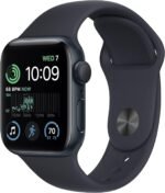 Apple Watch SE (2nd Gen) (GPS, 40mm) - Midnight Aluminum Case with Midnight Sport Band, S/M (Renewed Premium) - Image 2