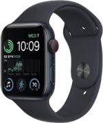 Apple Watch SE (2nd Gen) (GPS, 44mm) - Midnight Aluminum Case with Midnight Sport Band, S/M (Renewed) - Image 2