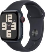Apple Watch SE (2nd Gen) [GPS + Cellular 40mm] Smartwatch with Midnight Aluminum Case with Midnight Sport Band S/M (Renewed) - Image 2